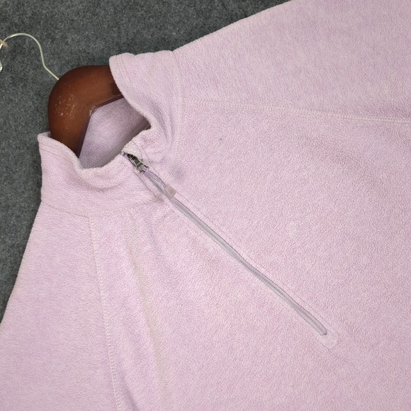 Eddie Bauer Sweaters - Eddie Bauer Womens Fleece Pullover 1/4 Zip Lavender Purple Mock Neck Size L